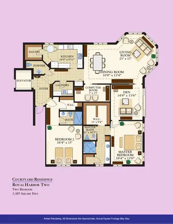 Floorplan of Moorings Park, Assisted Living, Nursing Home, Independent Living, CCRC, Naples, FL 12