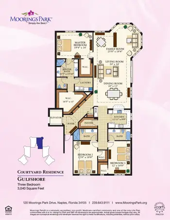 Floorplan of Moorings Park, Assisted Living, Nursing Home, Independent Living, CCRC, Naples, FL 18