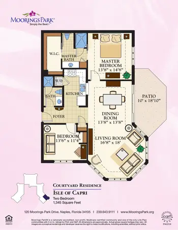 Floorplan of Moorings Park, Assisted Living, Nursing Home, Independent Living, CCRC, Naples, FL 19