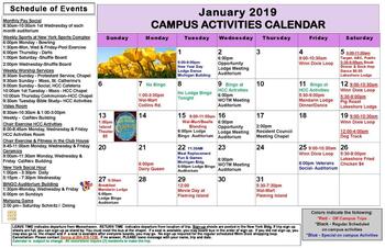 Activity Calendar of Moosehaven, Assisted Living, Nursing Home, Independent Living, CCRC, Orange Park, FL 2