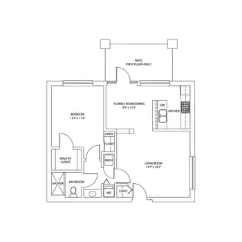 Floorplan of Sandhill Cove, Assisted Living, Nursing Home, Independent Living, CCRC, Palm City, FL 1