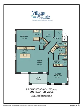 Floorplan of Village on the Isle, Assisted Living, Nursing Home, Independent Living, CCRC, Venice, FL 11