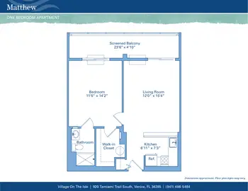 Floorplan of Village on the Isle, Assisted Living, Nursing Home, Independent Living, CCRC, Venice, FL 13