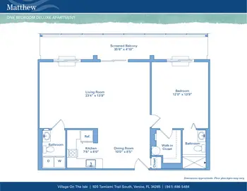 Floorplan of Village on the Isle, Assisted Living, Nursing Home, Independent Living, CCRC, Venice, FL 14