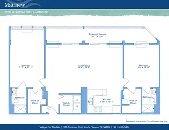 Floorplan of Village on the Isle, Assisted Living, Nursing Home, Independent Living, CCRC, Venice, FL 18