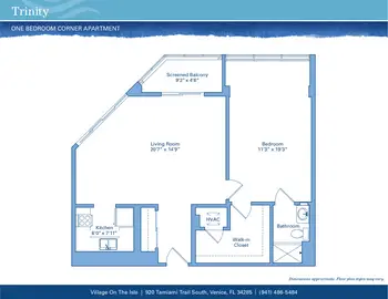 Floorplan of Village on the Isle, Assisted Living, Nursing Home, Independent Living, CCRC, Venice, FL 20