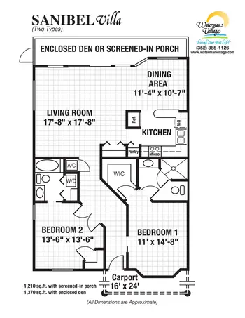 Floorplan of Waterman Village, Assisted Living, Nursing Home, Independent Living, CCRC, Mount Dora, FL 8