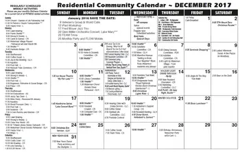 Activity Calendar of Waterman Village, Assisted Living, Nursing Home, Independent Living, CCRC, Mount Dora, FL 3