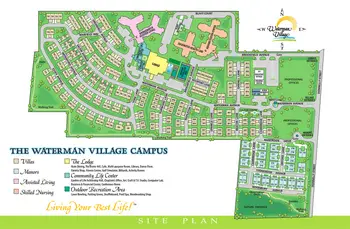Campus Map of Waterman Village, Assisted Living, Nursing Home, Independent Living, CCRC, Mount Dora, FL 2