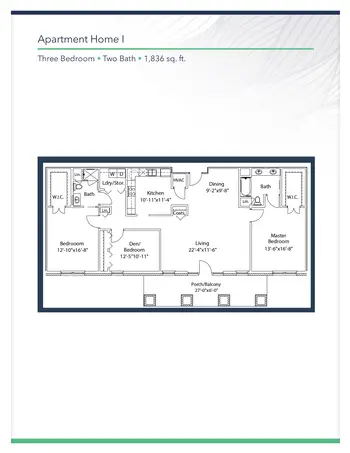 Floorplan of Carlyle Place, Assisted Living, Nursing Home, Independent Living, CCRC, Macon, GA 9