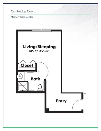 Floorplan of Carlyle Place, Assisted Living, Nursing Home, Independent Living, CCRC, Macon, GA 20