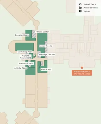 Campus Map of Carlyle Place, Assisted Living, Nursing Home, Independent Living, CCRC, Macon, GA 2