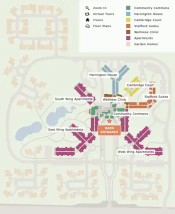 Campus Map of Carlyle Place, Assisted Living, Nursing Home, Independent Living, CCRC, Macon, GA 3