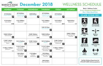 Activity Calendar of Marsh Edge, Assisted Living, Nursing Home, Independent Living, CCRC, Saint Simons Island, GA 3