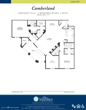 Floorplan of The Marshes of Skidaway Island, Assisted Living, Nursing Home, Independent Living, CCRC, Savannah, GA 1