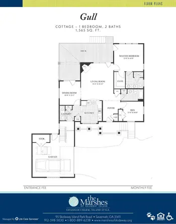Floorplan of The Marshes of Skidaway Island, Assisted Living, Nursing Home, Independent Living, CCRC, Savannah, GA 3