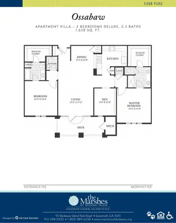Floorplan of The Marshes of Skidaway Island, Assisted Living, Nursing Home, Independent Living, CCRC, Savannah, GA 6