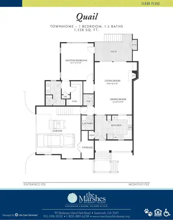 Floorplan of The Marshes of Skidaway Island, Assisted Living, Nursing Home, Independent Living, CCRC, Savannah, GA 7