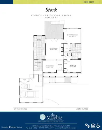 Floorplan of The Marshes of Skidaway Island, Assisted Living, Nursing Home, Independent Living, CCRC, Savannah, GA 9