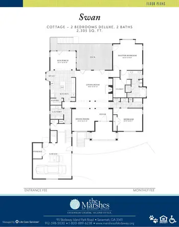 Floorplan of The Marshes of Skidaway Island, Assisted Living, Nursing Home, Independent Living, CCRC, Savannah, GA 10