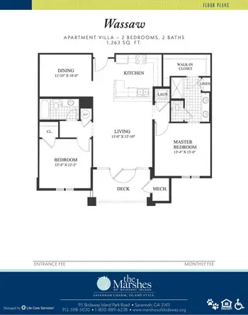 Floorplan of The Marshes of Skidaway Island, Assisted Living, Nursing Home, Independent Living, CCRC, Savannah, GA 12