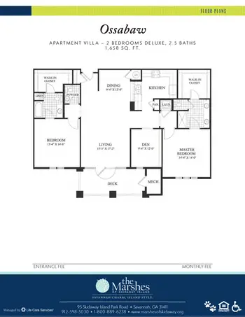 Floorplan of The Marshes of Skidaway Island, Assisted Living, Nursing Home, Independent Living, CCRC, Savannah, GA 16