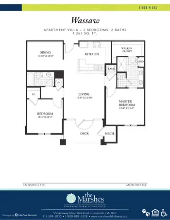 Floorplan of The Marshes of Skidaway Island, Assisted Living, Nursing Home, Independent Living, CCRC, Savannah, GA 19