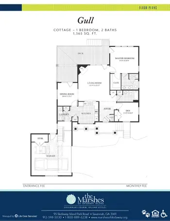 Floorplan of The Marshes of Skidaway Island, Assisted Living, Nursing Home, Independent Living, CCRC, Savannah, GA 20