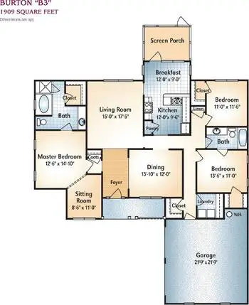 Floorplan of Park Springs, Assisted Living, Nursing Home, Independent Living, CCRC, Stone Mountain, GA 7