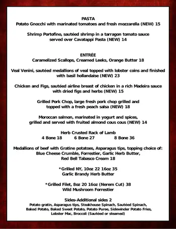 Dining menu of Park Springs, Assisted Living, Nursing Home, Independent Living, CCRC, Stone Mountain, GA 4