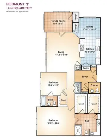 Floorplan of Park Springs, Assisted Living, Nursing Home, Independent Living, CCRC, Stone Mountain, GA 20