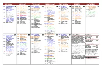 Activity Calendar of Park Springs, Assisted Living, Nursing Home, Independent Living, CCRC, Stone Mountain, GA 11