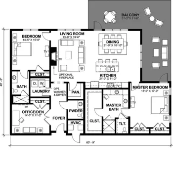 Floorplan of Peachtree Hills Place, Assisted Living, Nursing Home, Independent Living, CCRC, Atlanta, GA 19