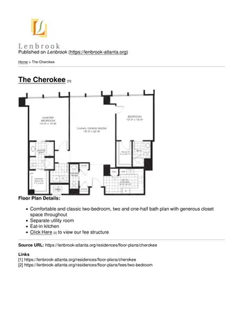 Floorplan of Lenbrook, Assisted Living, Nursing Home, Independent Living, CCRC, Atlanta, GA 11