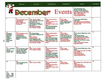 Activity Calendar of Canterbury Court Atlanta, Assisted Living, Nursing Home, Independent Living, CCRC, Atlanta, GA 1
