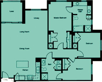 Floorplan of Kahala Nui, Assisted Living, Nursing Home, Independent Living, CCRC, Honolulu, HI 4