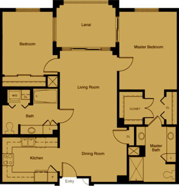 Floorplan of Kahala Nui, Assisted Living, Nursing Home, Independent Living, CCRC, Honolulu, HI 5