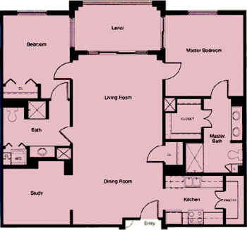Floorplan of Kahala Nui, Assisted Living, Nursing Home, Independent Living, CCRC, Honolulu, HI 7