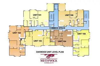 Campus Map of Meth-Wick Community, Assisted Living, Nursing Home, Independent Living, CCRC, Cedar Rapids, IA 5