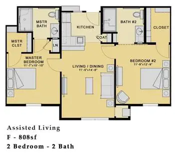 Floorplan of Prairie Vista Village, Assisted Living, Nursing Home, Independent Living, CCRC, Altoona, IA 3