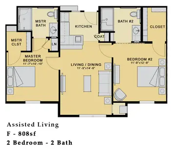 Floorplan of Prairie Vista Village, Assisted Living, Nursing Home, Independent Living, CCRC, Altoona, IA 10