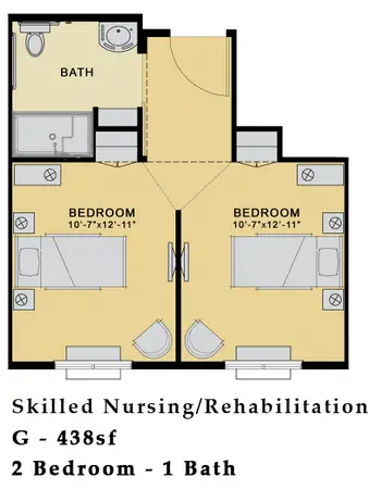 Floorplan of Prairie Vista Village, Assisted Living, Nursing Home, Independent Living, CCRC, Altoona, IA 11