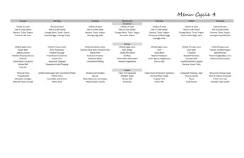 Dining menu of Bethany Life, Assisted Living, Nursing Home, Independent Living, CCRC, Story City, IA 5