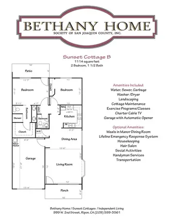 Floorplan of Bethany Home, Assisted Living, Nursing Home, Independent Living, CCRC, Dubuque, IA 5