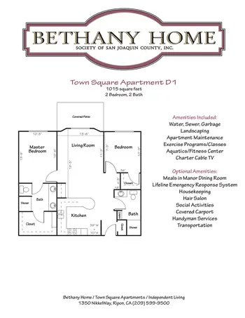 Floorplan of Bethany Home, Assisted Living, Nursing Home, Independent Living, CCRC, Dubuque, IA 6