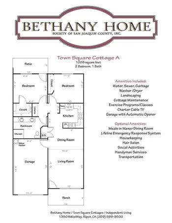 Floorplan of Bethany Home, Assisted Living, Nursing Home, Independent Living, CCRC, Dubuque, IA 11