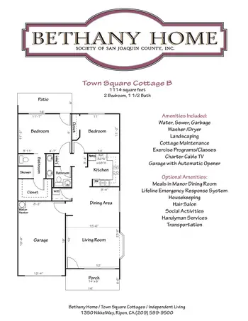 Floorplan of Bethany Home, Assisted Living, Nursing Home, Independent Living, CCRC, Dubuque, IA 12
