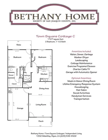 Floorplan of Bethany Home, Assisted Living, Nursing Home, Independent Living, CCRC, Dubuque, IA 13