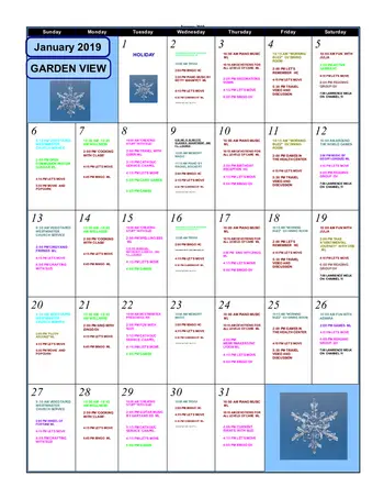 Activity Calendar of Calvin Community, Assisted Living, Nursing Home, Independent Living, CCRC, Des Moines, IA 7