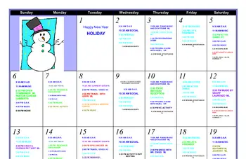 Activity Calendar of Calvin Community, Assisted Living, Nursing Home, Independent Living, CCRC, Des Moines, IA 12
